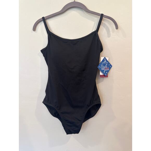 NWT Motionwear black camisole leotard AL - Picture 1 of 8